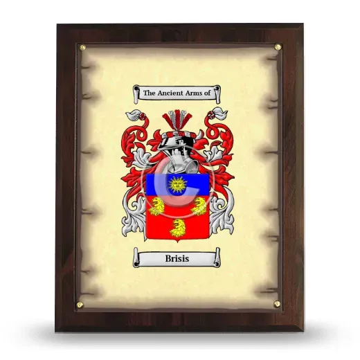 Brisis Coat of Arms Plaque
