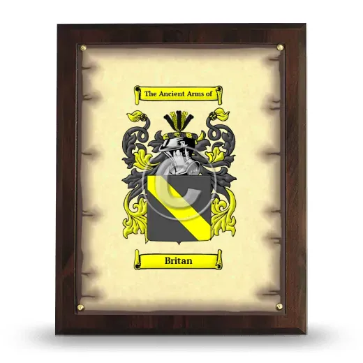 Britan Coat of Arms Plaque