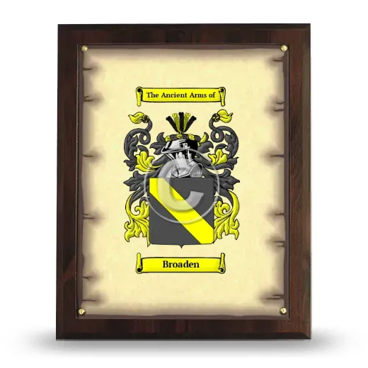 Broaden Coat of Arms Plaque