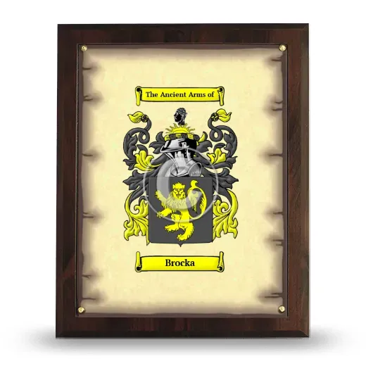Brocka Coat of Arms Plaque
