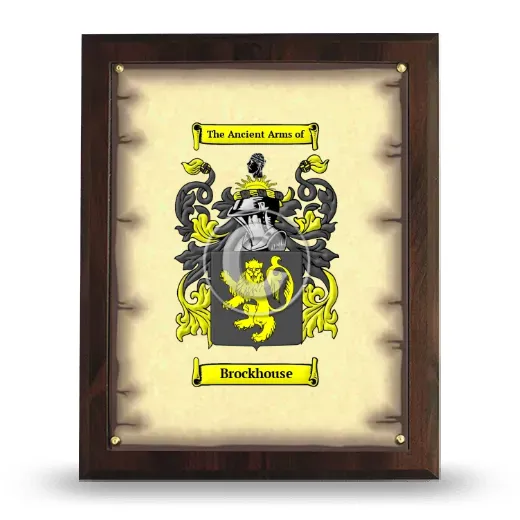 Brockhouse Coat of Arms Plaque