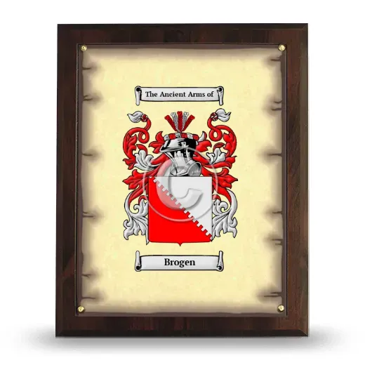 Brogen Coat of Arms Plaque