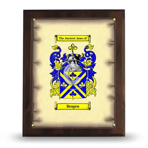 Brogen Coat of Arms Plaque