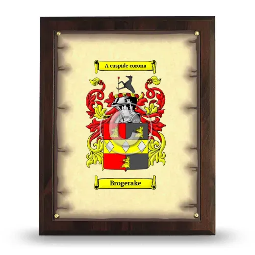 Brogerake Coat of Arms Plaque