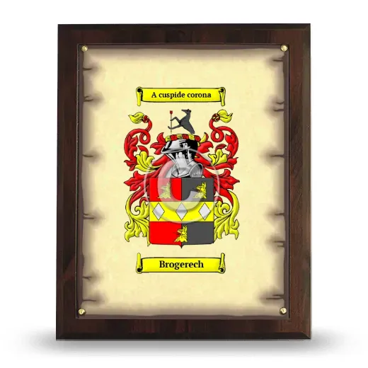 Brogerech Coat of Arms Plaque
