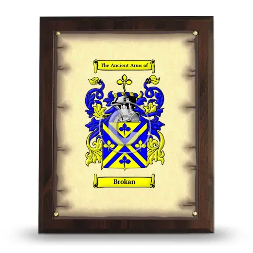 Brokan Coat of Arms Plaque