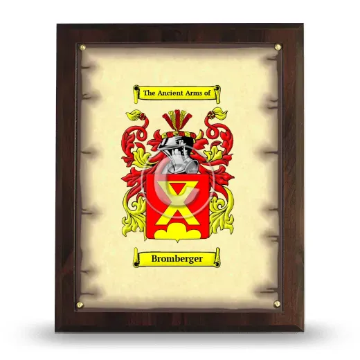 Bromberger Coat of Arms Plaque