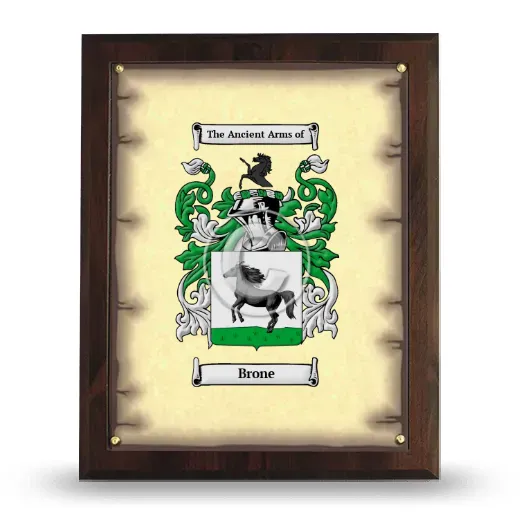 Brone Coat of Arms Plaque