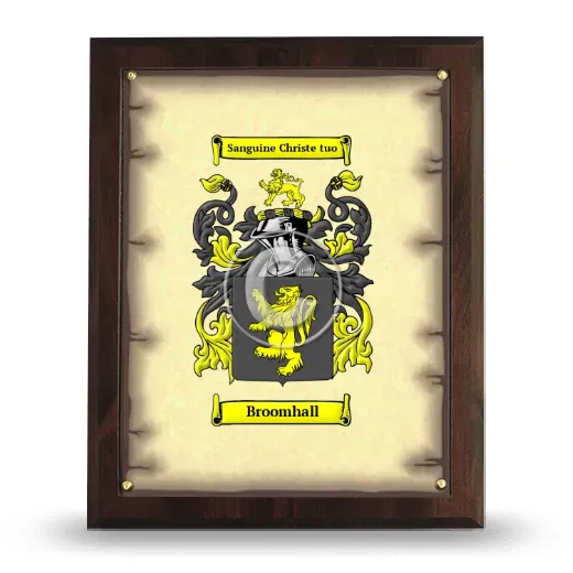Broomhall Coat of Arms Plaque