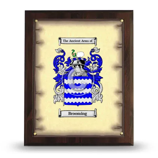 Brooming Coat of Arms Plaque