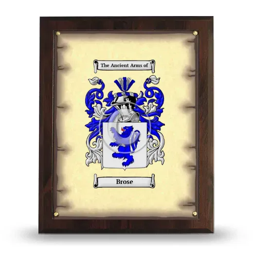 Brose Coat of Arms Plaque