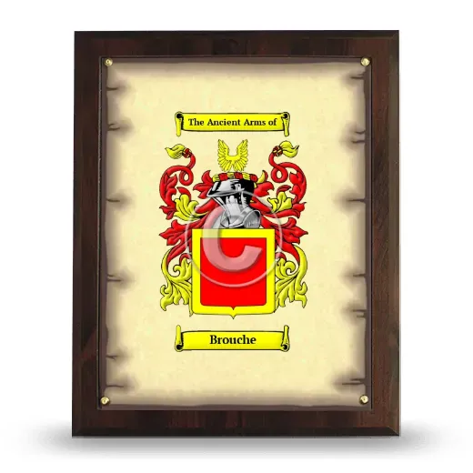 Brouche Coat of Arms Plaque