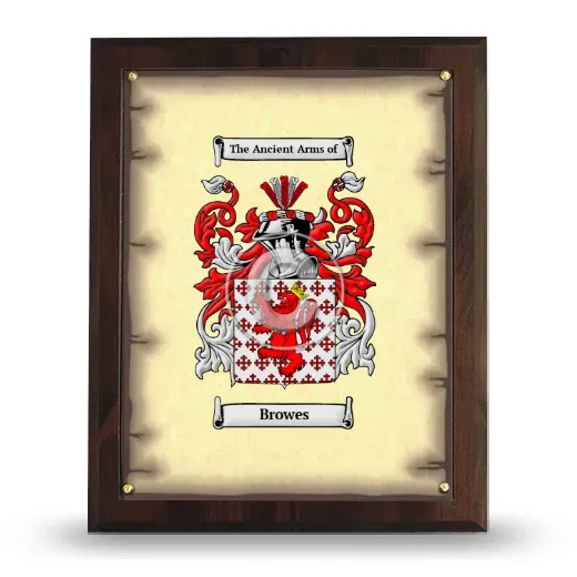 Browes Coat of Arms Plaque