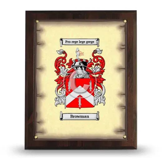 Browman Coat of Arms Plaque