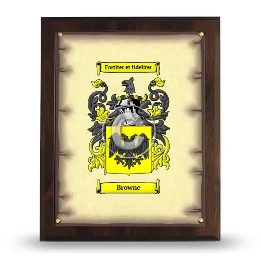 Browne Coat of Arms Plaque