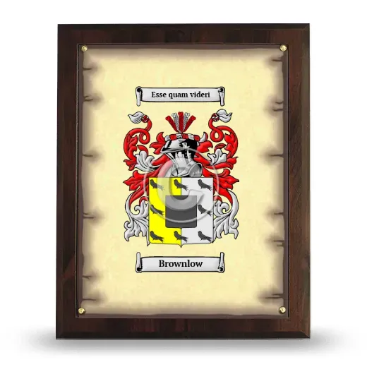 Brownlow Coat of Arms Plaque