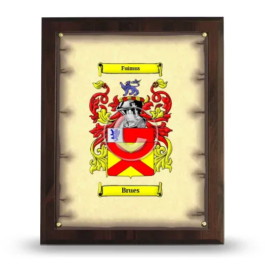 Brues Coat of Arms Plaque