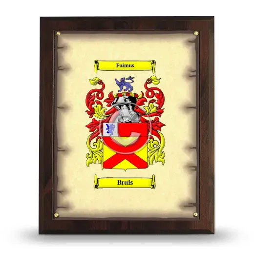 Bruis Coat of Arms Plaque