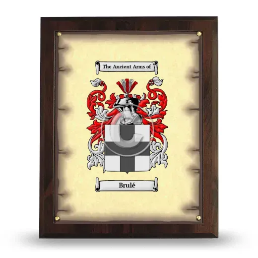 Brulé Coat of Arms Plaque