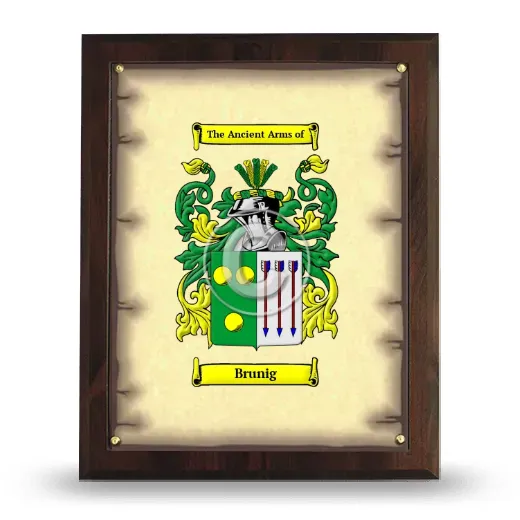Brunig Coat of Arms Plaque