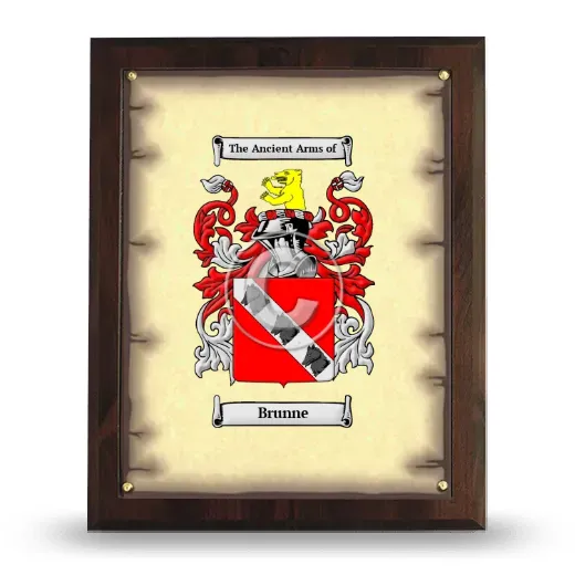 Brunne Coat of Arms Plaque