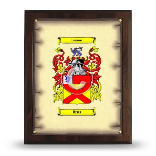 Brus Coat of Arms Plaque