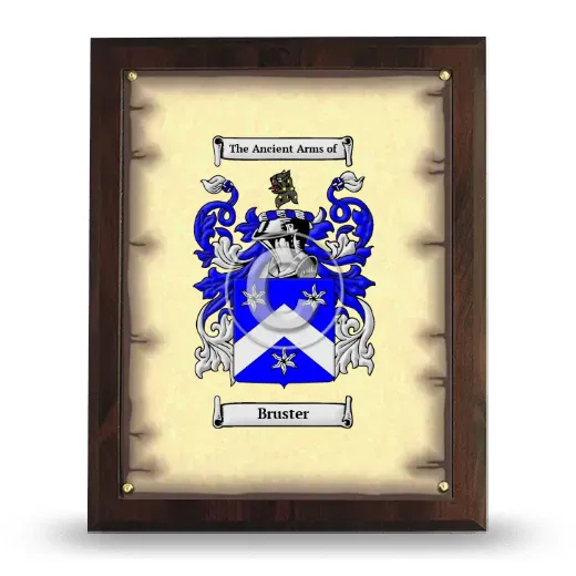 Bruster Coat of Arms Plaque