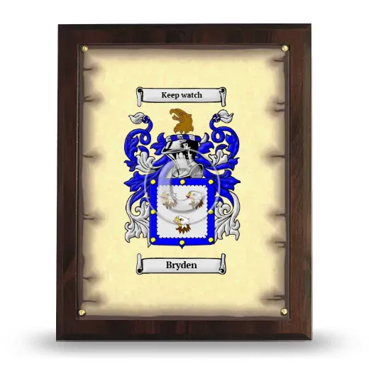 Bryden Coat of Arms Plaque