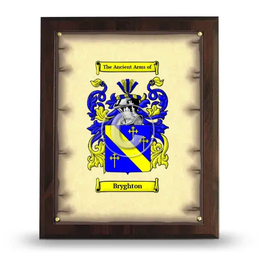 Bryghton Coat of Arms Plaque