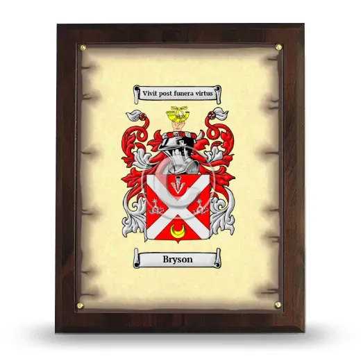 Bryson Coat of Arms Plaque