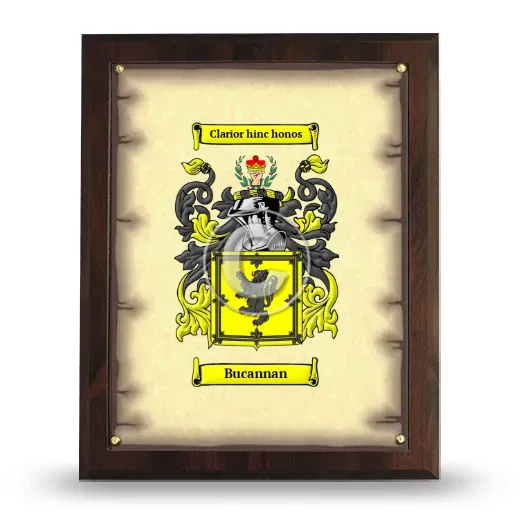 Bucannan Coat of Arms Plaque