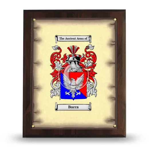 Bucca Coat of Arms Plaque