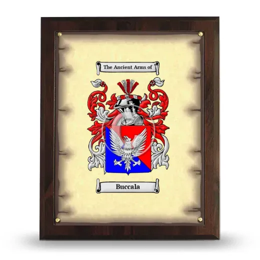 Buccala Coat of Arms Plaque