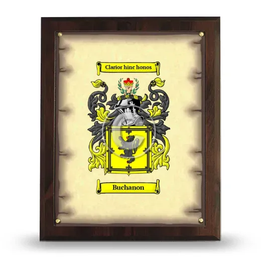 Buchanon Coat of Arms Plaque