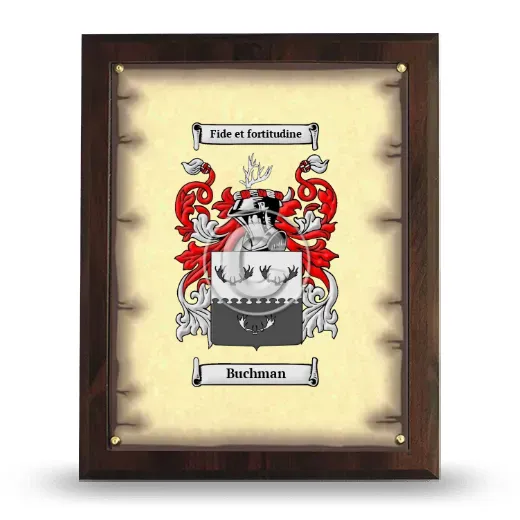 Buchman Coat of Arms Plaque