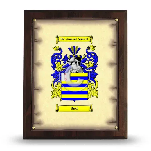 Buci Coat of Arms Plaque