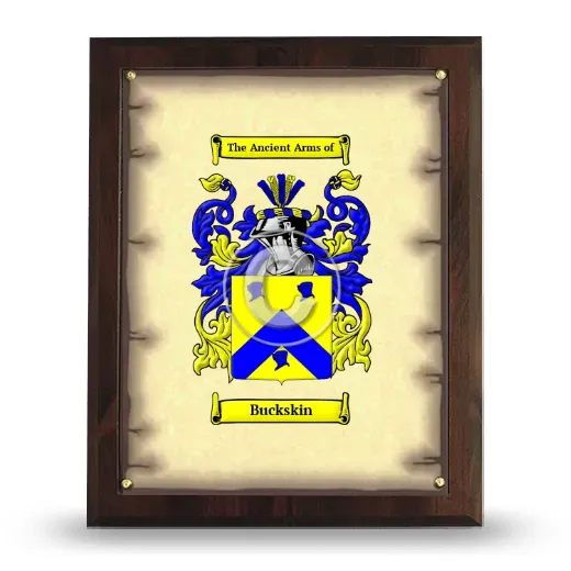Buckskin Coat of Arms Plaque