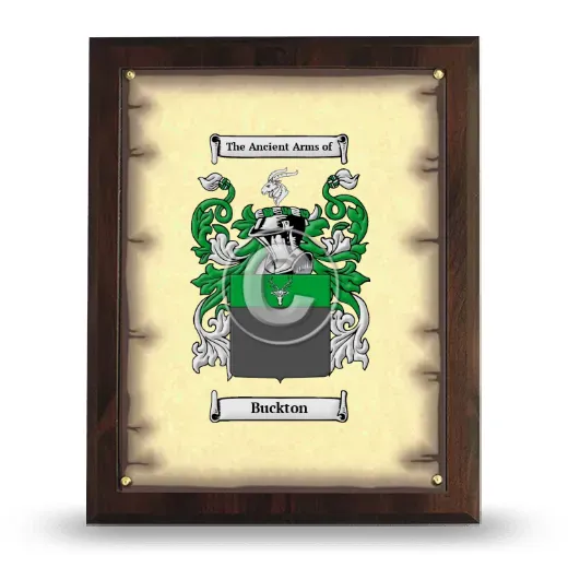Buckton Coat of Arms Plaque
