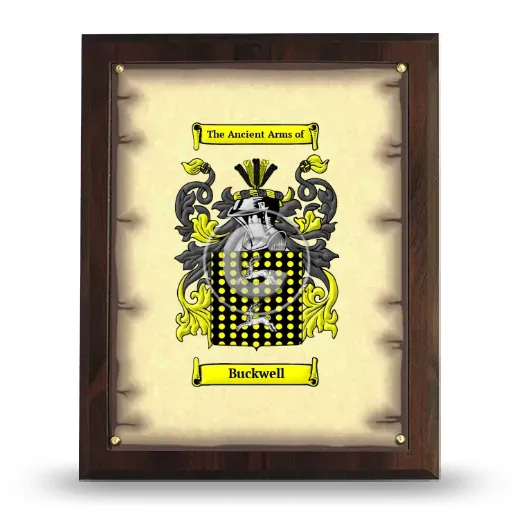 Buckwell Coat of Arms Plaque