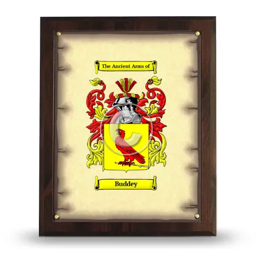 Buddey Coat of Arms Plaque