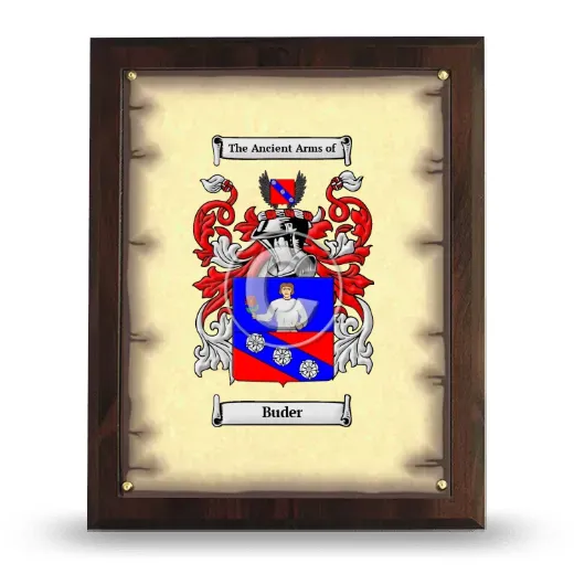 Buder Coat of Arms Plaque
