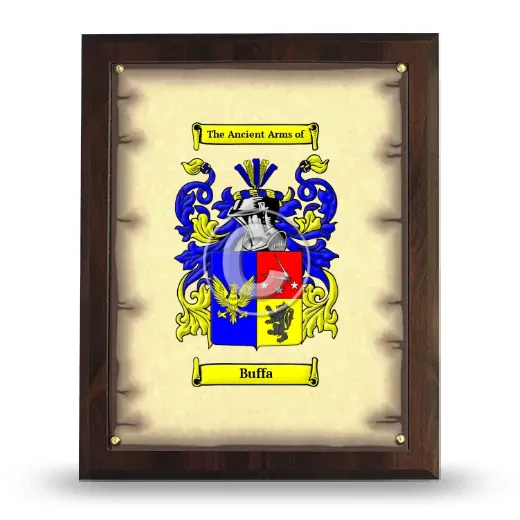 Buffa Coat of Arms Plaque