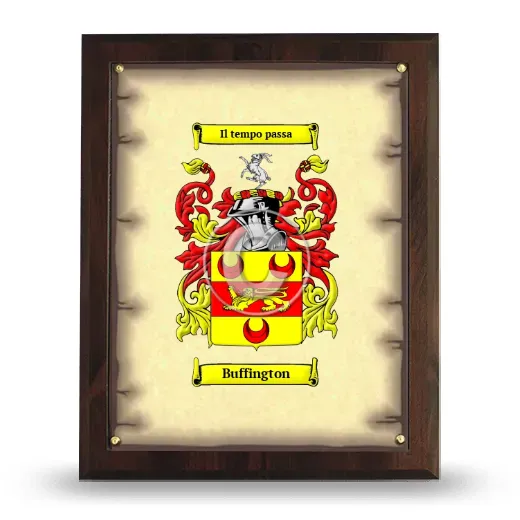 Buffington Coat of Arms Plaque