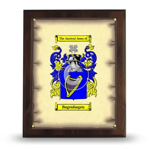 Bugenhagen Coat of Arms Plaque
