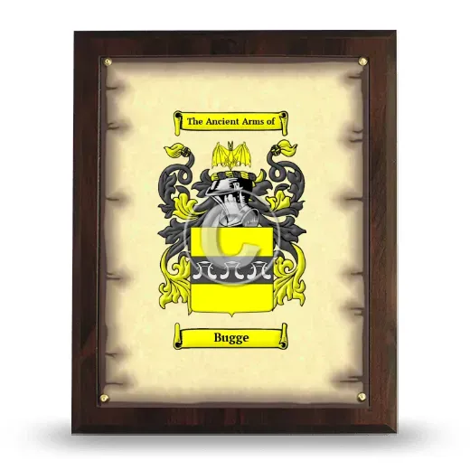 Bugge Coat of Arms Plaque