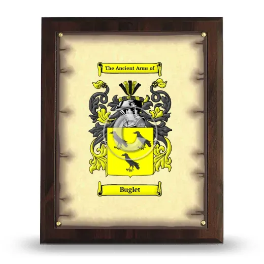 Buglet Coat of Arms Plaque