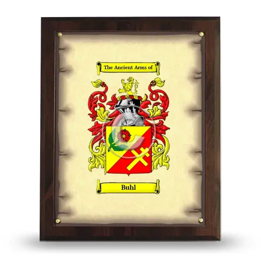 Buhl Coat of Arms Plaque