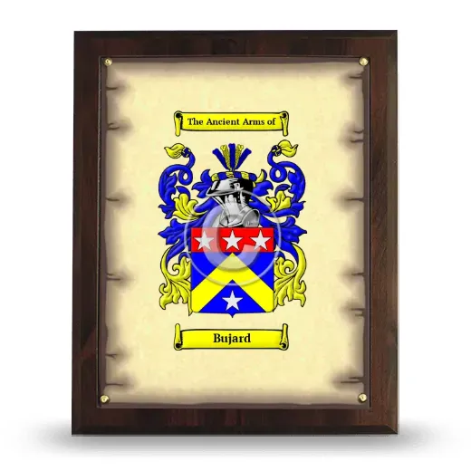 Bujard Coat of Arms Plaque