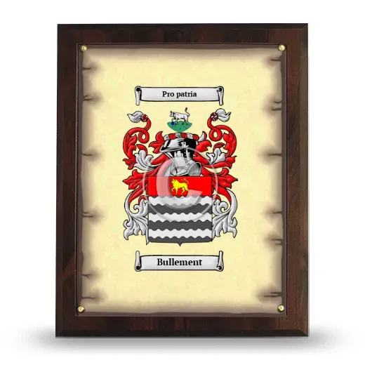 Bullement Coat of Arms Plaque