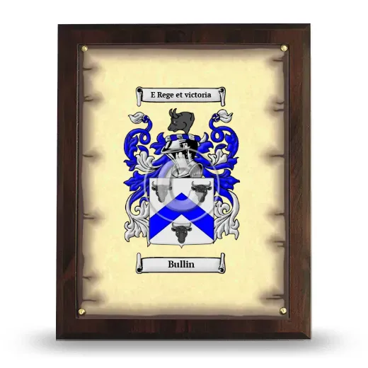 Bullin Coat of Arms Plaque
